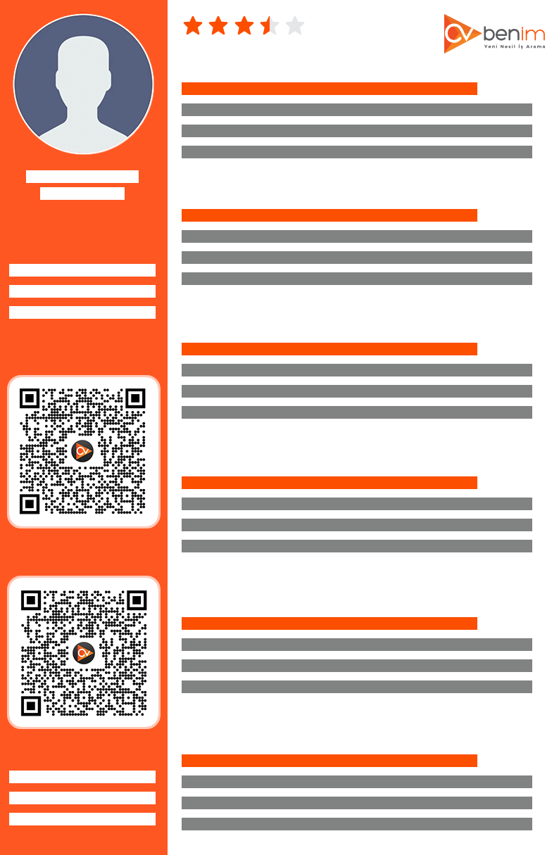 Modern Düzen CV örneği